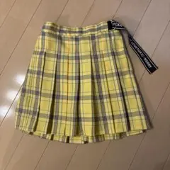 Love toxic チェック柄プリーツスカート