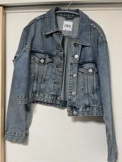 【専用】ZARA デニムジャケット クロップド丈 レディース M