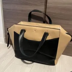 kate spade トートバッグ ベージュ ブラック