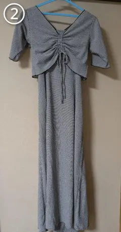 GRL マルチWayトップス×キャミワンピース チェック柄セットアップ