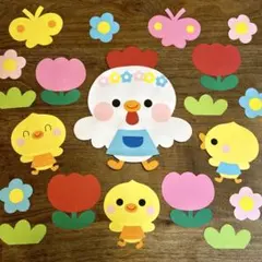 壁面飾り　ラミネート加工☆ 3月 4月 卒園　入園　チューリップ　保育園