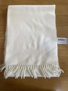 新品未使用 Vivienne Westwood アイボリー フリンジ マフラー