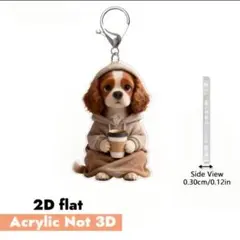 キャバリアキングチャールズスパニエル アクリルキーホルダー【新品】のサムネイル