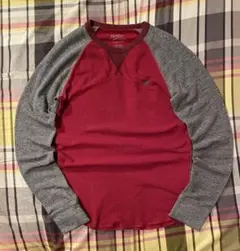 00s American Eagle ラグラン　サーマル　ロンT y2k