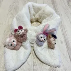 ディズニーマフラー リボン型 ぬいぐるみ付き　ダッフィーフレンズ