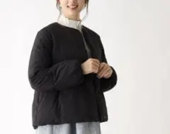 【index】ノーカラー ペプラム ダウン クリーニング済み