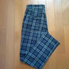 しまむら レディースチェック パンツ W64