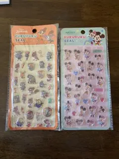 pukupukuSEAL mickey＆Minnie 、ズートピア 2点セット