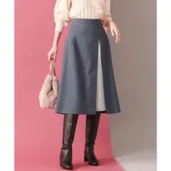 【 新品 タグあり 】 エニィスィス/パール調ポイントツイル スカートのサムネイル
