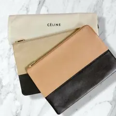 CELINE バイカラーポーチ　セリーヌ　2点セット