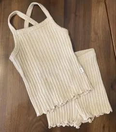 韓国子供服 peekaboo リブキャミセットアップ XS ベビー肌着