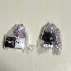 【匿名配送】サンエックス ユニバース チャーム 靴下にゃんこ モノクロブー