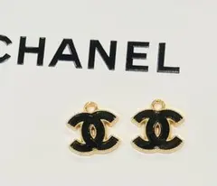【シャネル】ヴィンテージチャーム 2点セット ボタン ゴールド CCマーク