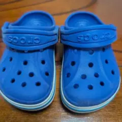 クロックス　子ども　ベビー　サンダル　14センチ　青