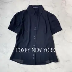 フォクシーニューヨーク 半袖シャツ シフォン袖 フォクシーニューヨーク 半袖シャツ シフォン袖 フォクシー