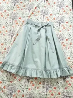 victorianmaiden　ストライプリボンセーラースカート（ミント）のサムネイル