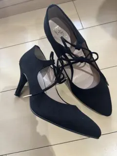 エスペランサ ブラック♡リボンパンプ美品