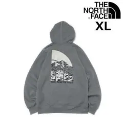 ノースフェイス パーカー US バックプリント(XL)グレー 181130