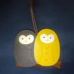 フクロウ レザーチャーム　１点限り