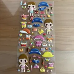 平成レトロ 着せ替えシール ぷくぷくシール