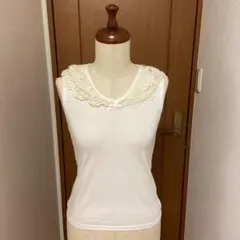新品　リズリサ　レース　ホワイト　タンクトップのサムネイル