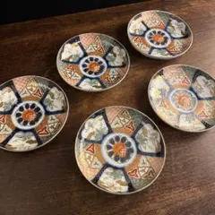 M*u様 古伊万里　伊万里　皿　五客　日本古美術