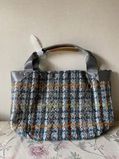 チェックバッグ　トートバッグ