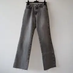 ZARA ザラ デニムパンツ ストレート グレー
