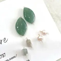 【622】天然石チャームセット　14kgfワイヤー使用