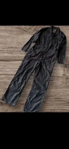 ワークマン OVERALLS つなぎ Sサイズ ブラック ヘリンボーンのサムネイル