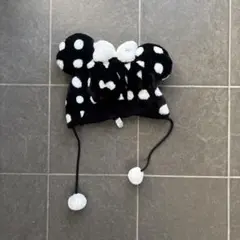 東京ディズニーリゾート　ファンキャップ　ドット水玉 ミニーちゃん