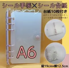 クリアシール帳 A6サイズ リフィル10枚 付き 推し活収納
