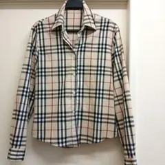 美品BURBERRYバーバリーロンドンレディース 長袖シャツM