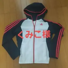 adidasパーカー付きウインドブレーカー(M)