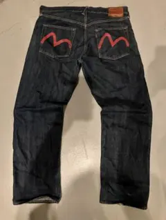 EVISU カモメデニム 濃紺 耳付 2000 NO.2 W35 日本製のサムネイル