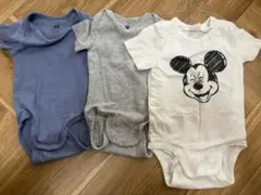 H&M 半袖ロンパース　3着セット