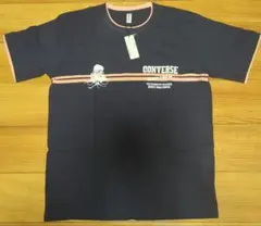 Convers Tシャツ ネイビー/ピンク Lサイズ