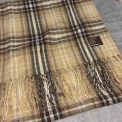 LOVETOXIC チェック柄マフラー フリンジ付き