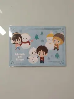 進撃の巨人 POP UP STORE 特典 ブロマイド エレン ミカサ アルミン