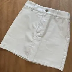 emsexcite エムズエキサイト フェイクレザーミニスカート アイボリー F