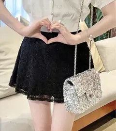 GRL tu1198 フレアミニスカート Mサイズ ブラック