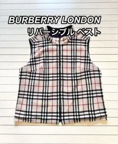 バーバリーゴルフ ベスト 撥水 リバーシブル burberry ノバチェック