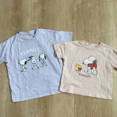 PEANUTS スヌーピー Tシャツ 姉妹兄弟コーデ95cm&130cmセットのサムネイル