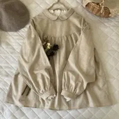 新品★サマンサモスモス★ｓｍ2★前後着＊丸襟＊ふんわりブラウス