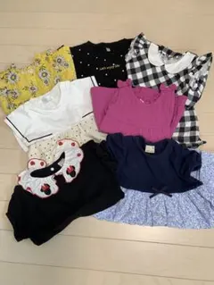女の子90サイズ子供服セットフリルドット 花柄　ワンピース