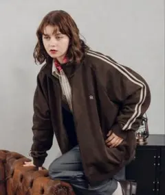 MUHET トラックジャケット　ブラウン