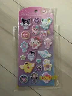 【正規品】サンリオキャラクターズジュエルマシュマロステッカーズジュエリーシール