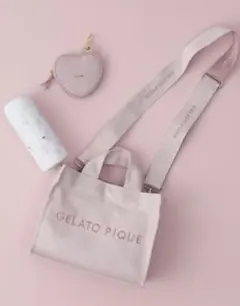 GELATO PIQUE キャンパスロゴショルダーバック　ピンクのサムネイル