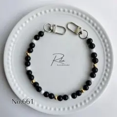 No.661 ハンドストラップ ハンドメイド 長さ変更可 スマホストラップ
