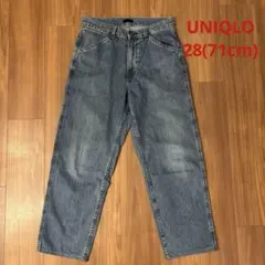ユニクロ ワイドフィットジーンズ 444591 UNIQLO デニム パンツ28